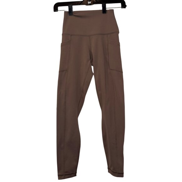 90 Degree By Reflex Squat Proof Interlink leggings light brown women's size XS - Picture 3 of 5